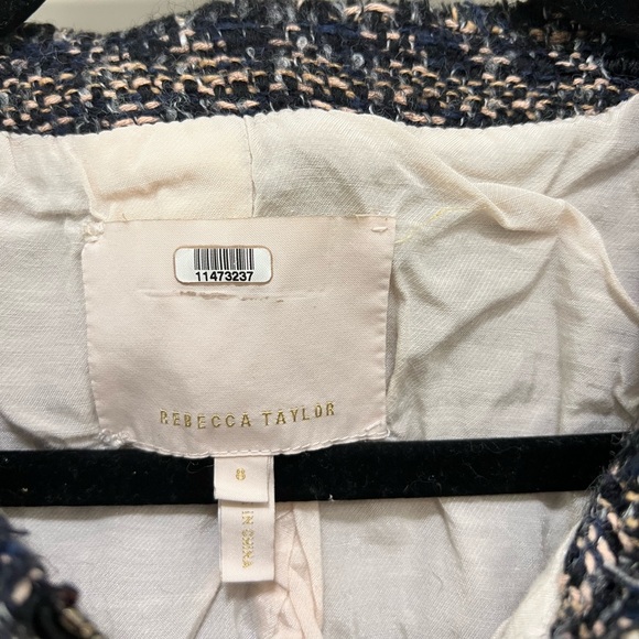 Rebecca Taylor Multi Tweed Peplum Zip Jacket - Picture 11 of 12